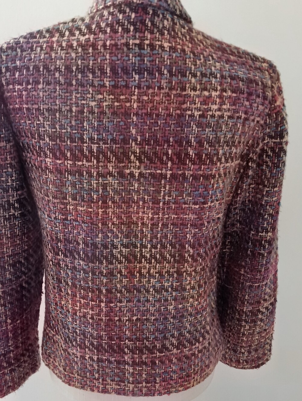 Vintage Coldwater Creek Multi-Colored Women's Tweed Blazer Size 6 - Picture 5 of 12